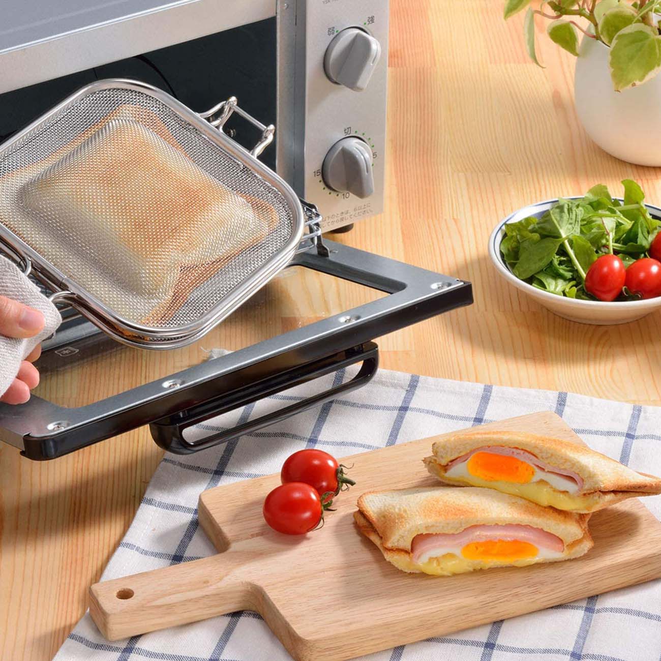 AUX Leye Stainless Steel Grilled Sandwich Maker Globalkitchen Japan