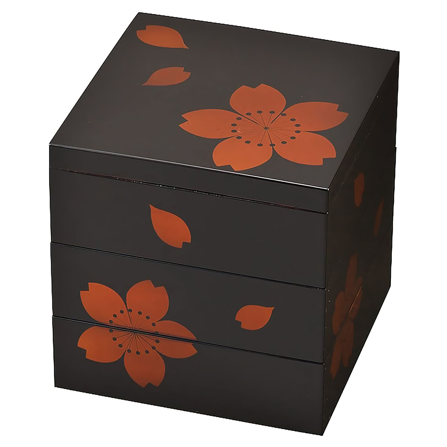 3-Tier Japanese Traditional Wood Stack-Box