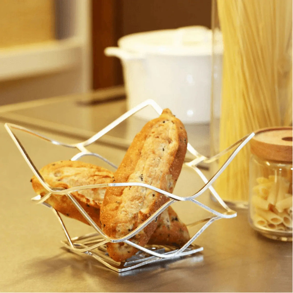 Nousaku KAGO Hand-Crafted Cast Tinware Flexible Folding Basket 