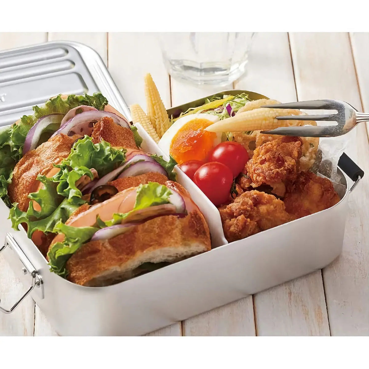 Square Aluminum Lunch Box, Japanese Square Lunch Box