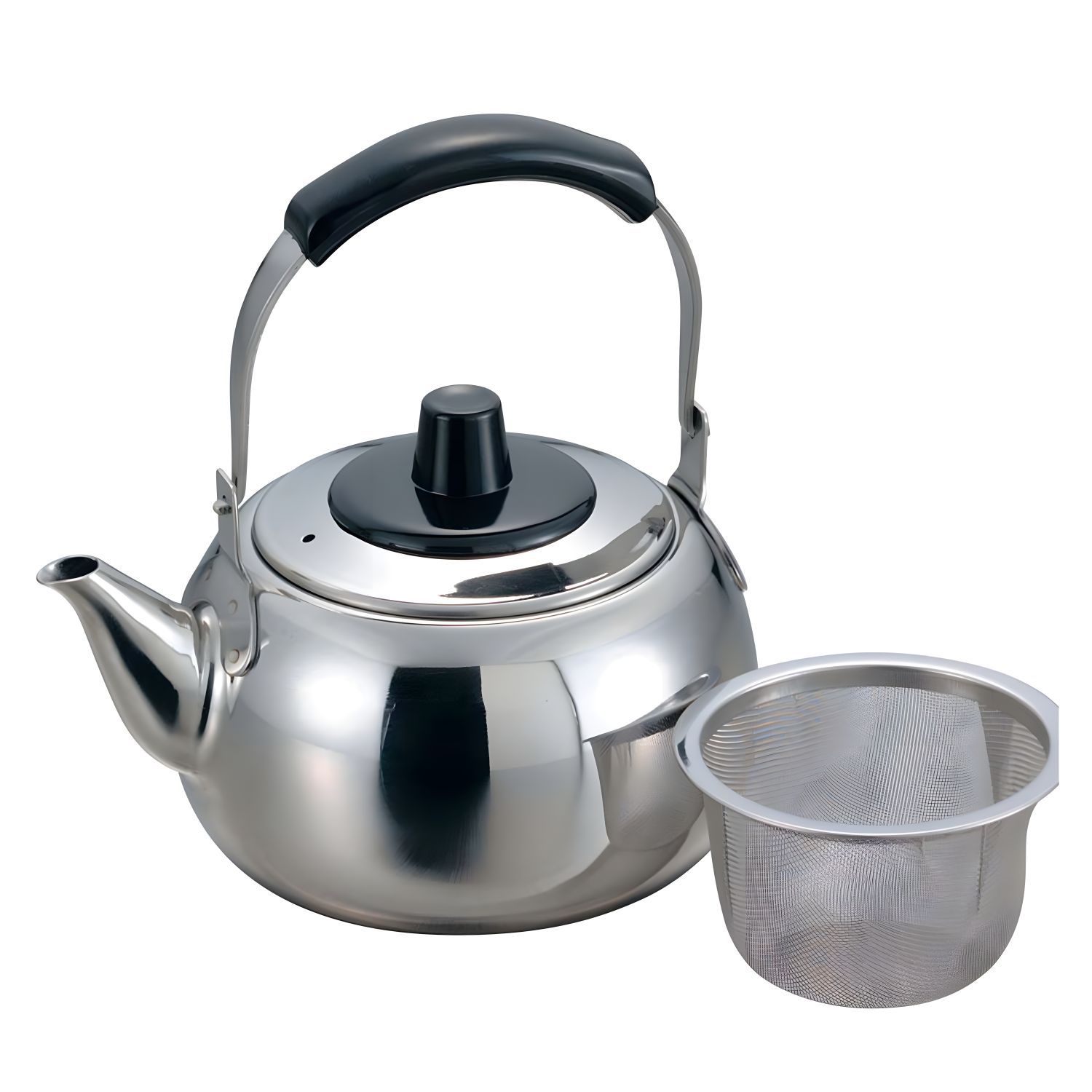 Vintage Soviet Stainless Steel Teapot. Silver Metal Tea Pot