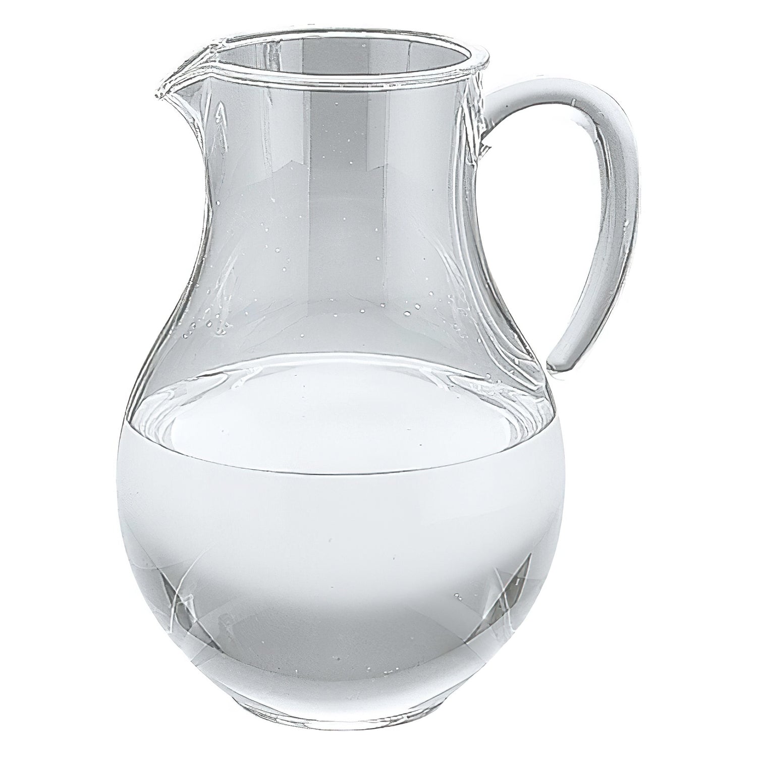 clear transparent 1.6l acrylic pitcher plastic