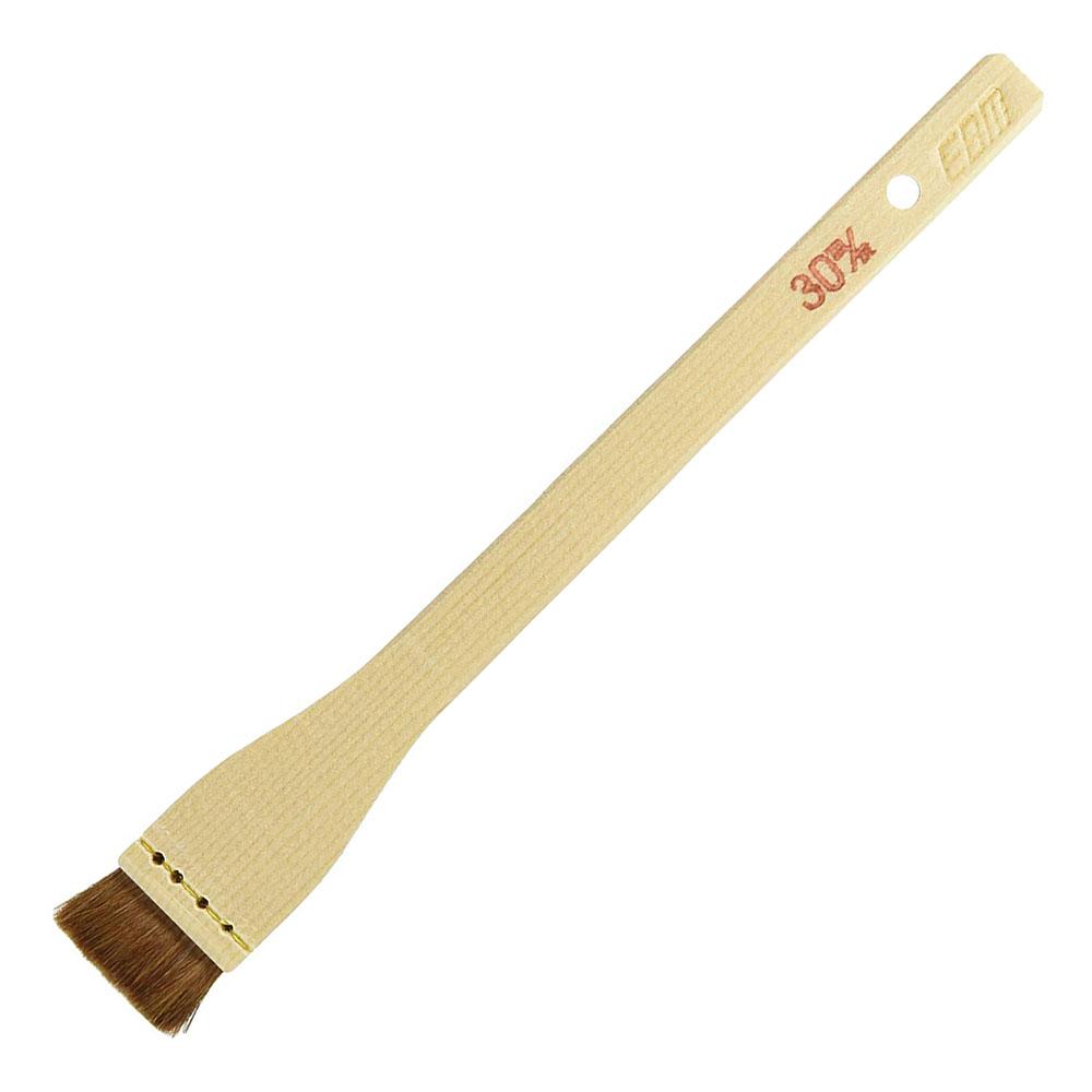 Wide Lacquered Wooden Horse Hair Sauce Brush 8.5