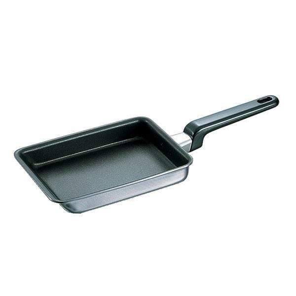 Grusce Japanese Omelette Pan,Premium Tamagoyaki Pan Rectangle Small Frying Pan with Silicone Spatula & Brush Omelette Maker Nonstick Omelet Pan
