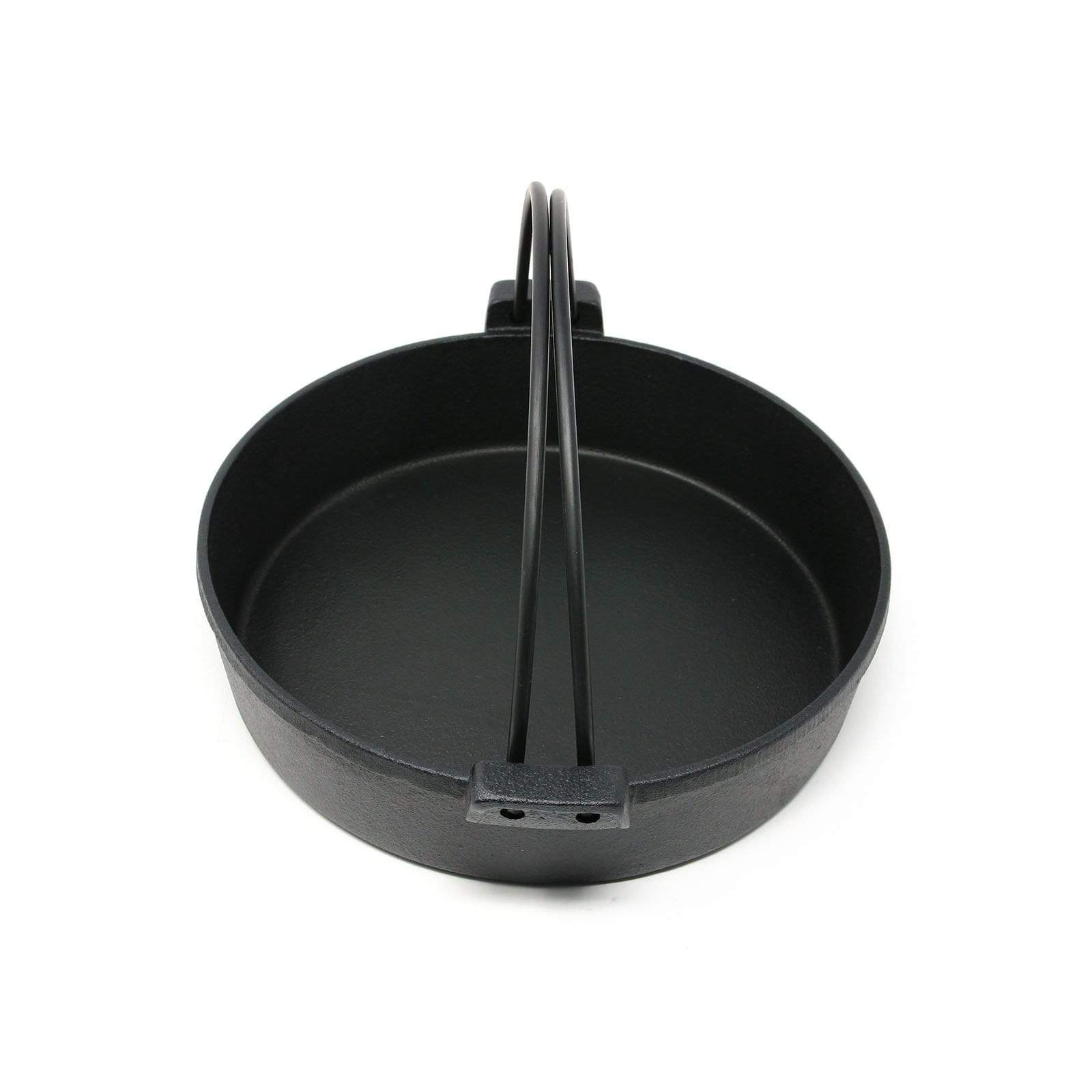 Ikenaga Ironwork 12122 Sukiyaki Pot, Induction Compatible, Made in Japan,  Iron Pot, Stir Fry, Iron Supplement, 10.2 inches (26 cm), Bond Suki Pot