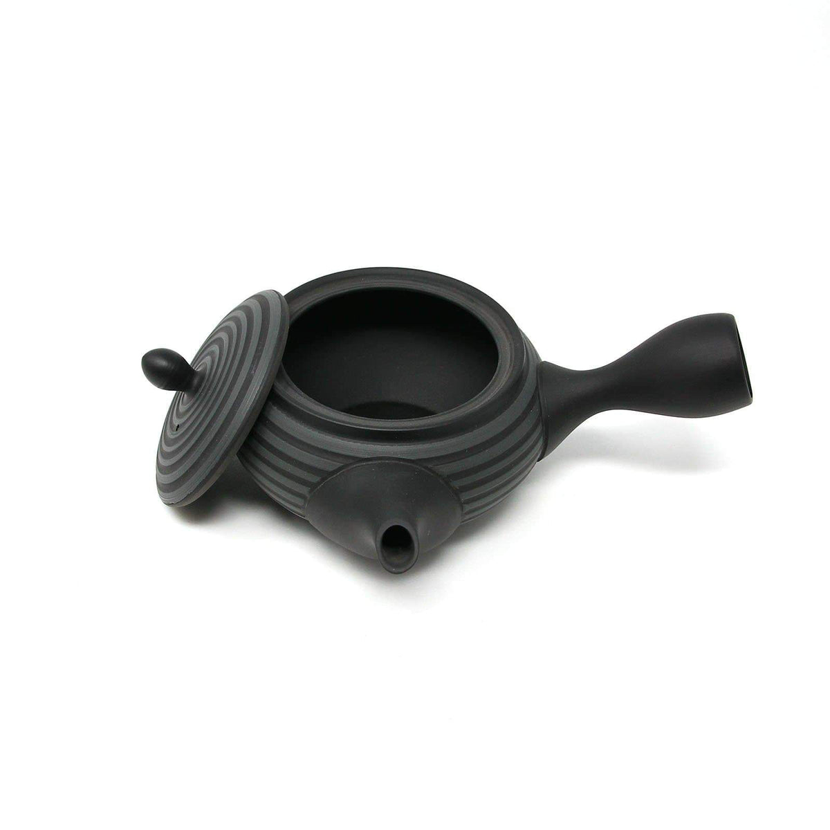 Tokoname Kyusu Teapot with Integrated Ceramic Sieve (Kuro Sendan) 280ml Teapots